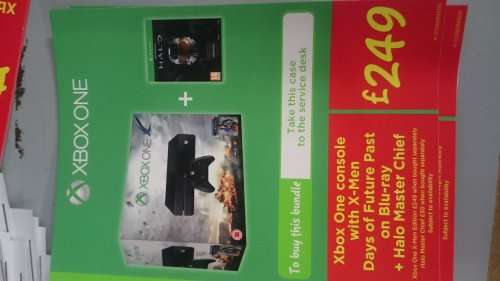 Xbox One Deal - Xbox One console with X-Men Days of Future Past on Blu-ray + Halo Master Chief £249.00 @ Asda instore