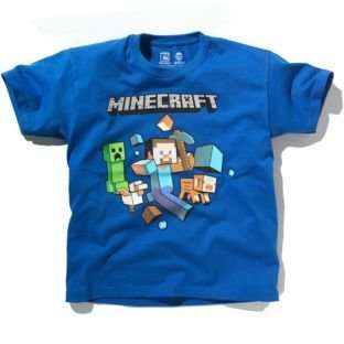 Minecraft boys blue t-shirt £4.99 @ Argos