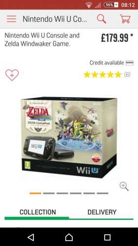 Wii U zelda windwaker bundle price drop at argos £179.99 + £20 argos vouchers and 4 free games
