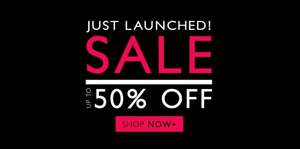 Up to 50% Off Sale Now On plus Free Click & Collect at Jane Norman