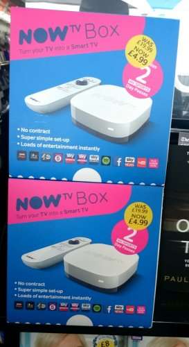Sky Now TV box + 2 x Sky Sports Day Passes - £4.99 instore at WH Smith