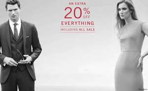 An extra 20% off everything (including sale items) @ Austin Reed
