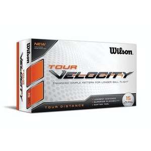 Wilson Tour Velocity Distance Golf Balls (15 Ball Pack) £9.99 +£1.99 P&P (£11.98) @Clickgolf.co.uk