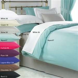 Percale Plain Dyed Curtains Bargain from £3.99 + £4.99 delivery (£8.98) @ 24ace