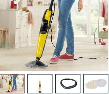 LIDL Steam Mop for Hard Flooring, Carpets (Silvercrest) - REDUCED to £19.99 (was £29.99) - 3 Year Warranty - 1500W - Includes 2 microfibre cloths and various carpet cleaning accessories