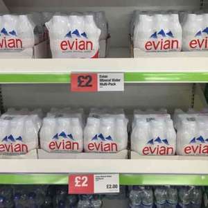9 Bottles of Evian water for £2.00 @ Co-operative