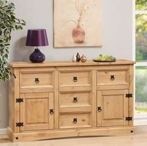 Aztec Corona Mexican Pine 5 Drawer Sideboard £129.99 delivered @ Homesandgardensdirect