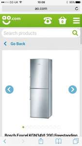Bosch Fridge/Freezer £379 / £309 with trade in and code @ AO