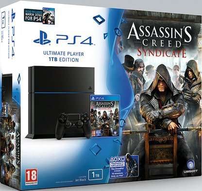 PS4 1TB Assassin's Creed Syndicate Bundle + Watchdogs + Uncharted: The Nathan Drake Collection & PSTV + Thumb grips £329.85 @ Shopto