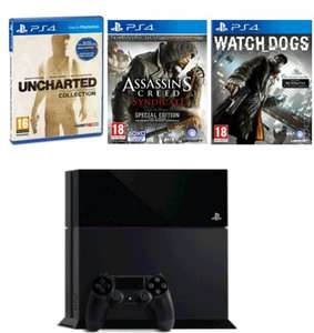 PS4 1TB Console With Uncharted: The Nathan Drake Collection, Assassin's Creed: Syndicate & Watchdogs £284.94 Delivered (Using Code) @ HMV.ie