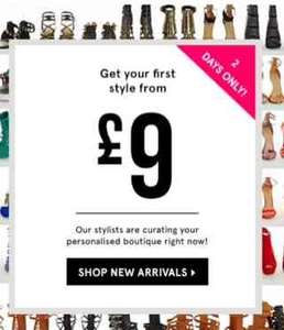 75% off first pair shoes for new customers - from £9 @ justfab