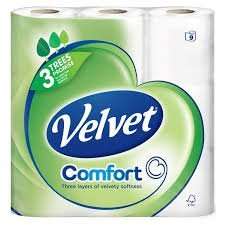 Velvet Toilet Tissue 9 pack £1.17 Tesco Express (instore only)
