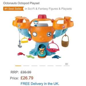 Octonauts Octopod Playset £26.79 + free delivery at Amazon