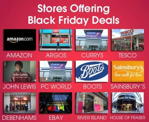 Here's a list of Some of the Black Friday deals
