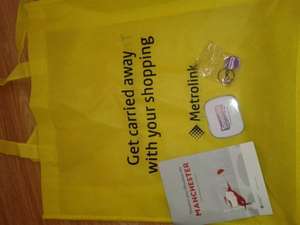 FREE shopping bag,trolley coin+mints from Manchester metrolink