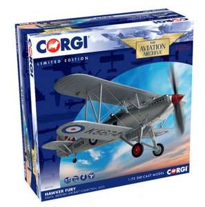 Corgi Hawker Fury Model Airplane 1:72 Scale Was £39.99, Now £9.99+Delivery (£14.97) @ Corgi