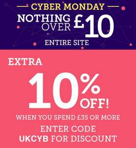 ALL items at Pumpkin Patch under £10. Free delivery code with no minimum spend: UKCYB also a further 10% off of you spend over £35
