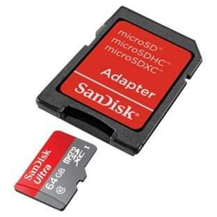 SanDisk Ultra microSDHC 64GB Memory Card with Adaptor £9.99 @ Argos