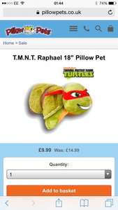 Teenage Mutant Ninja Turtles TMNT £9.99 @ Pillow Pets Free Christmas Delivery