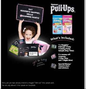 free sample by Huggies for potty training
