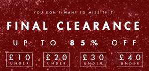 Upto 85% Off Clearance Sale @ Rare London + Another 20% off with code