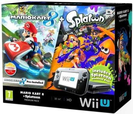 Wii U 32gb Premium Console [Includes Mario Kart 8 & Splatoon] £210 Delivered + Points worth £10.50 @ PixelElectronics - Rakuten