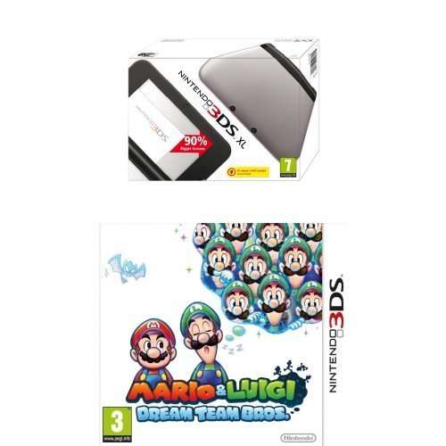 Nintendo Handheld Console 3DS XL - Silver/Black, Pink or Blue with Mario and Luigi: Dream Team Bros £79.99 @ Amazon