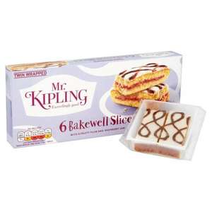 Ocado - Mr Kiplings Bakewell Slices 6 pack for 74p!!