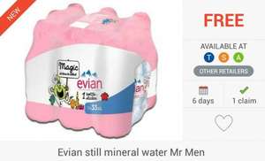 FREEBIE... 3 X Evian Still Mineral Water Mr Men (9x330ml) via COS, CS & TCB. £3.29 @ Tesco, Asda, Sainsbury’s & Waitrose...