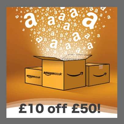 £10 off £50 spend at Amazon (TODAY ONLY) + includes Amazon Warehouse deals!