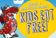 Children under 10 eat free on Sundays  at crown carvery