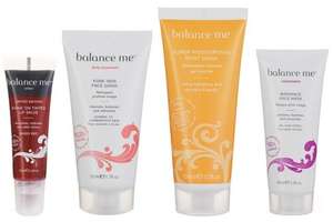 Free Balance Me items with April's Edition of Glamour Magazine; Lip Balm or Hand and Body Wash, or Radiance Face Mask or Tinted Wonder Eye Cream