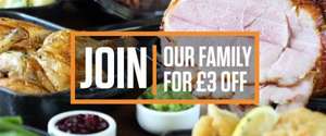 Free £3 Voucher For Signing Up To Newsletter @ Crown Carveries