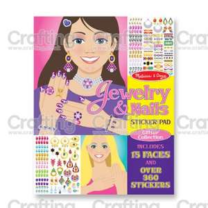 Melissa & Doug Jewellery & Nails Glitter Stickers Pad @ crafting.co.uk