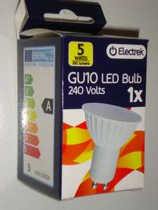GU10 LED Bulb 5Watts 330 lumens energy SAVE -  £1 @ Family Bargains instore