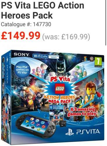 PS Vita lego action pack at Smyths for £149.99