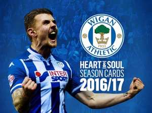 Wigan Athletic Season Ticket 2016-17 season £199