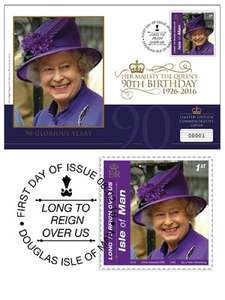 Own the new Queen Elizabeth II 90th Birthday Celebration First Day Cover with commemorative stamp £1.50 @ Westminstercollection.com