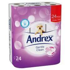 Andrex Toilet Tissue (Roll Puppies on a Roll) (Gentle Clean) (24) was £10.75 now £8.50 @ Tesco (Larger Stores ONLY)