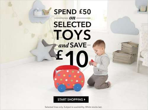 Save £10 When You Spend £50 on Toys + Free C+C @ Asda George (approx 1600 items inc Lego, Disney & Many More)