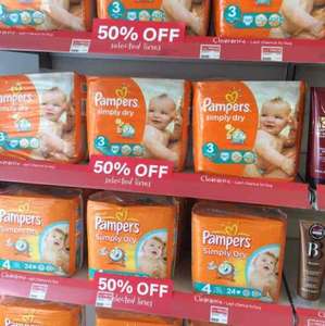 pampers nappies 24 size packs £2.25 at Well Pharmacy Bideford