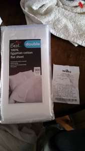 £14.00 for 300 Thread count egyptian cotton sheets sheets Wilko Edmonton Green North London