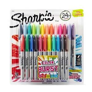Pack of 24 Limited Edition Color Burst Sharpies - £7.99 when bought with anything else in store @ WHSmith
