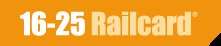 20% off for 16-25 railcard~