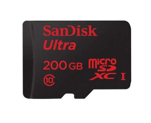 SanDisk Ultra 200 GB microSDXC Memory Card up to 90 MB/s, Class 10 £48.99 @ Amazon [Prime Members Exclusive]