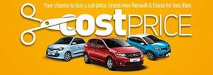 Cost price Renault and Dacia @ Pentagon motor group