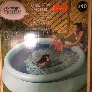 asda quick set up ring pool was £40 now £10 includes filter pump
