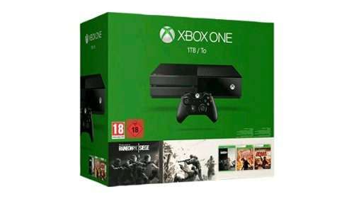 £249. Xbox 1tb with Rainbow Six Siege Inc Season Pass, Halo 5, Forza 6 and custom battery cover. Microsoft Store.