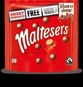 SHOWCASE CINEMA Sunday for around £4.50 a person if collected points of M&m, Revels, Maltesers, Minstrels on Special Offer SWEET SUNDAYS