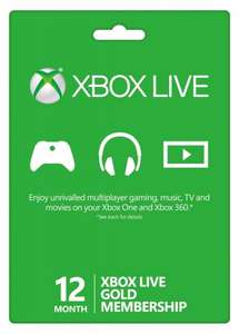 Xbox LIVE 12 Months - £28.99 @ Rakuten / MSpoints
